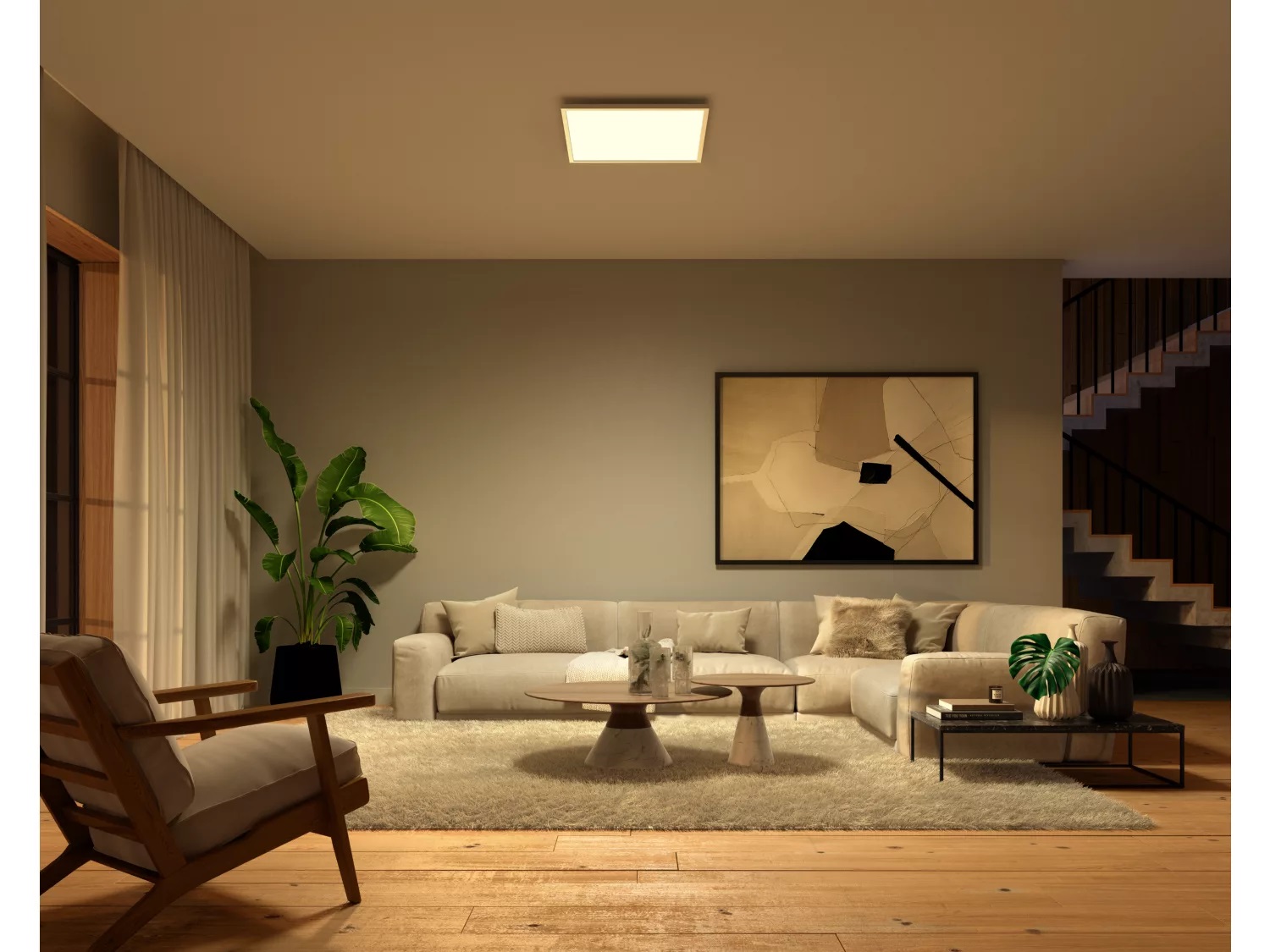 Philips Hue Surimu Square Panel | 100 W | White and colour 2000-6500 Hue White Colour Ambiance | Bluetooth