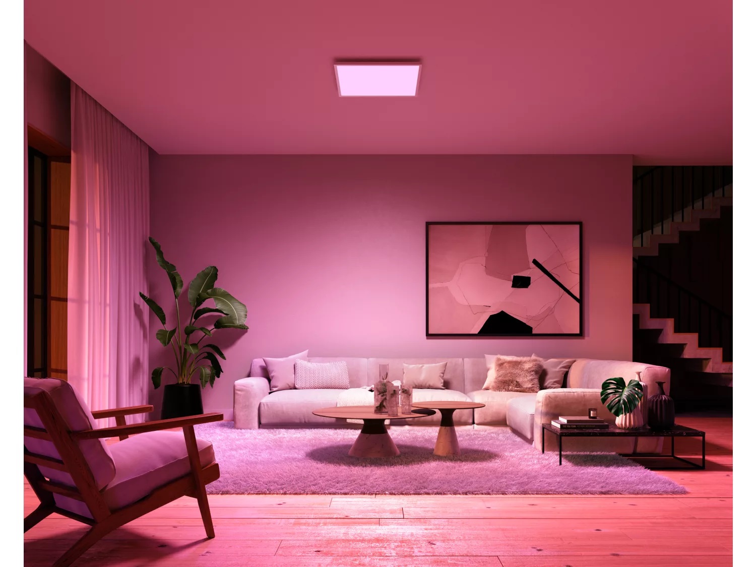 Philips Hue Surimu Square Panel | 100 W | White and colour 2000-6500 Hue White Colour Ambiance | Bluetooth