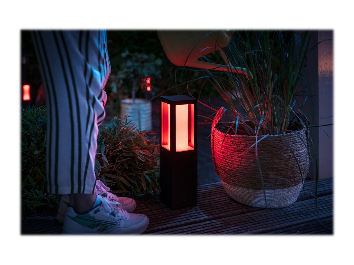 Philips Hue WCA Impress Outdoor Pedestal Lantern | 8 W | 2000-6500 Hue White Colour Ambiance