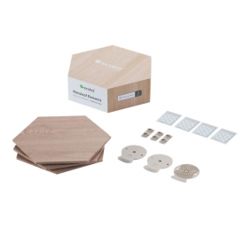 Nanoleaf|Elements Wood Look Hexagons Expansion Pack (3 panels)|Cool White + Warm White