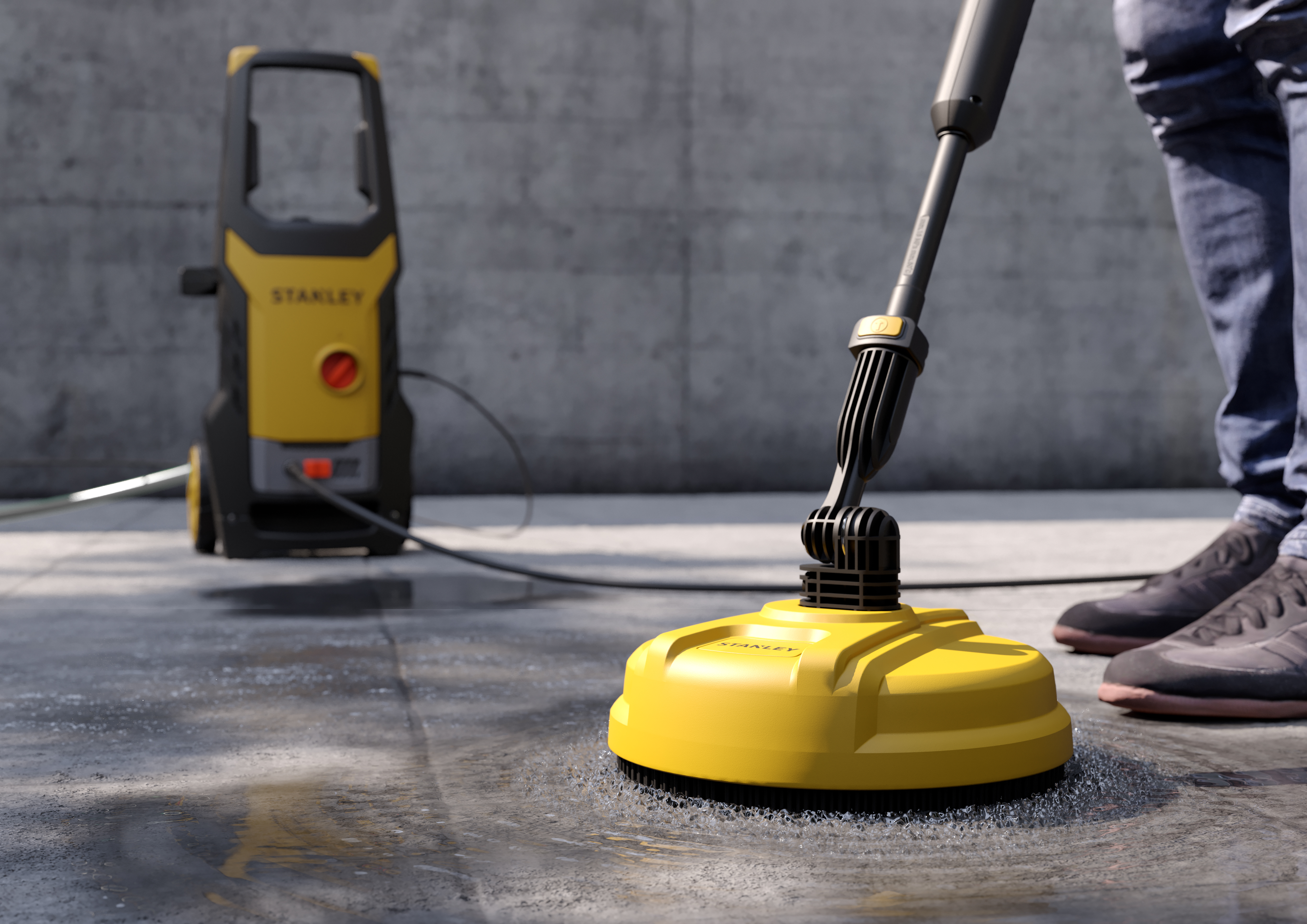 STANLEY SXPW14PE High Pressure Washer with Patio Cleaner (1400 W, 110 bar, 390 l/h) | Stanley 1400 W | 110 bar | 390 l/h
