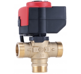 Barberi Three-way flow distribution valve DN 25 with e-drive