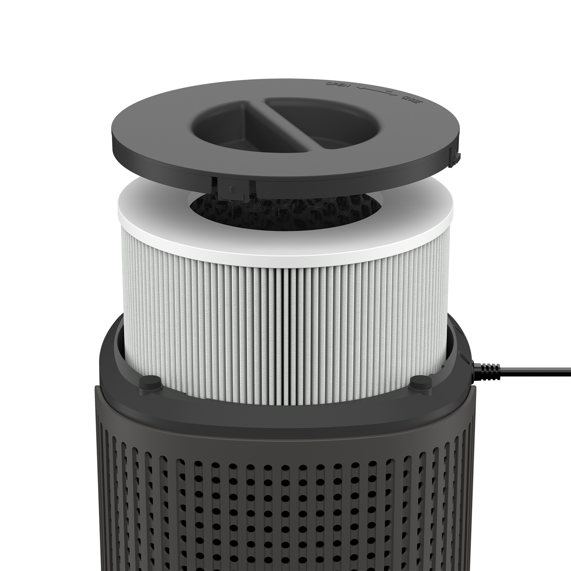 Duux Smart Air Purifier | Bright 2 | 4-22 W | Suitable for rooms up to 42 m² | Black