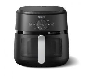 Philips 2000 Series NA231/00 Karšto oro gruzdintuvė 6.2 L 1700 W, Juoda/Sidabrinė