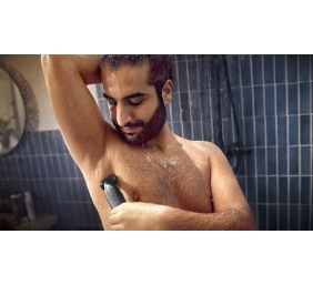 Philips Bodygroom 3000 Series BG3027/05 Kūno plaukų skustuvas / kirpimo mašinėlė, Juoda/Mėlyna