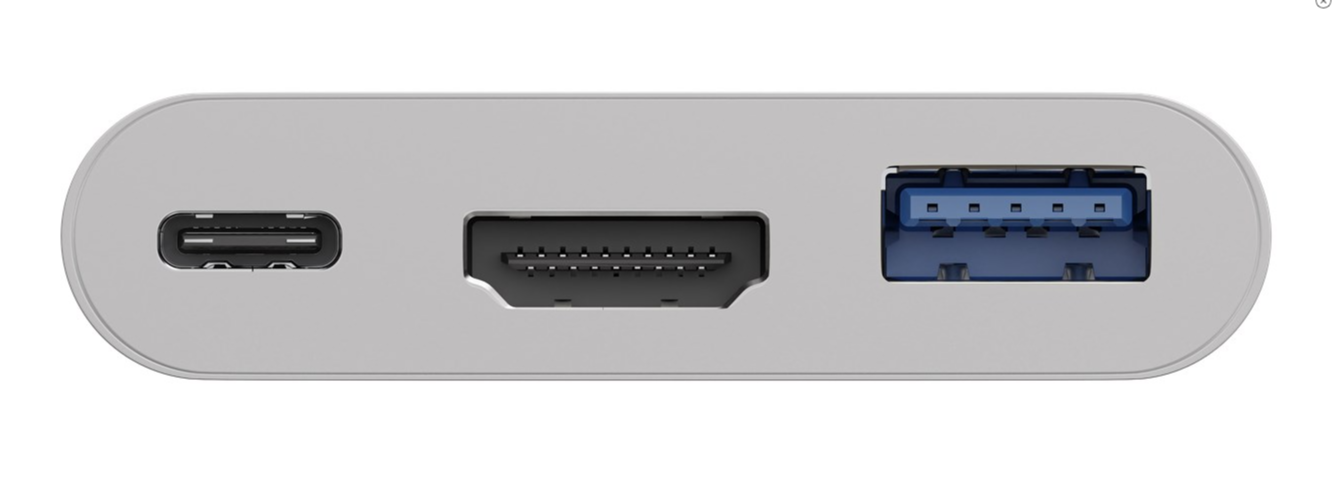 Goobay | USB-C to HDMI/USB-C/USB-A 3.0 Multiport Adapter | White