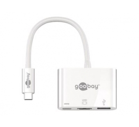 Goobay | USB-C to HDMI/USB-C/USB-A 3.0 Multiport Adapter | White