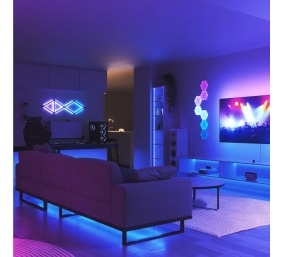 Nanoleaf|Nanoleaf 4D TV Screen Mirror + Light Strips Kit (for TV & Monitor up to 65'')|24 W|RGBIC|WiFi (2.4 GHz b/g/n)|N/A K