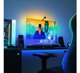 Nanoleaf|Nanoleaf 4D TV Screen Mirror + Light Strips Kit (for TV & Monitor up to 65'')|24 W|RGBIC|WiFi (2.4 GHz b/g/n)|N/A K