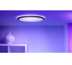 WiZ Smart WiFi SuperSlim Ceiling 545mm, Black | 32 W | 2200-6500 K (RGB)