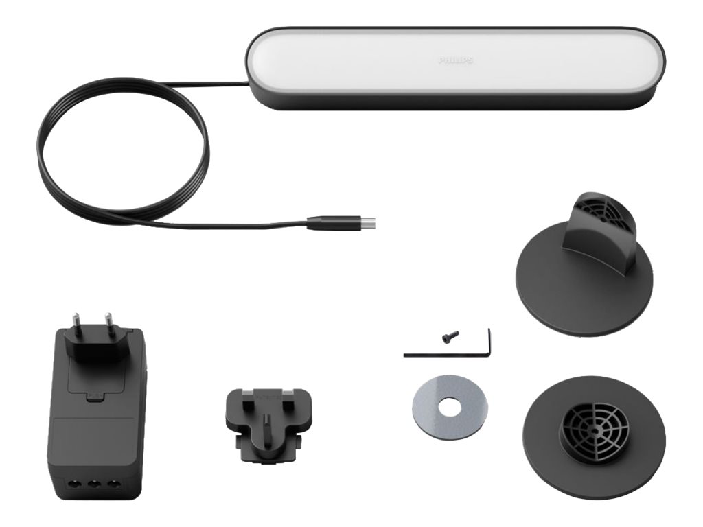 Philips Hue Play WCA Lightbar Base, Black|42 W|2000-6500 Hue White Colour Ambiance