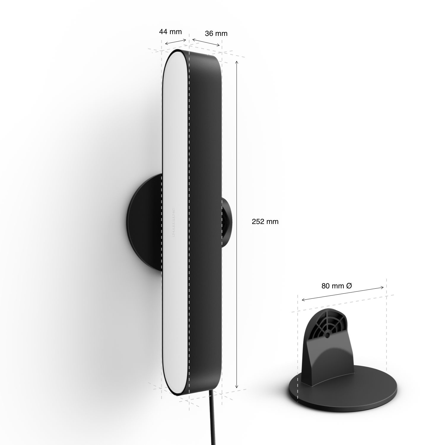 Philips Hue Play WCA Lightbar Base, Black|42 W|2000-6500 Hue White Colour Ambiance