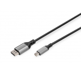 Digitus 8K DisplayPort Adapter Cable, Mini DP to DP, 2 m | DB-340106-020-S | DisplayPort to DisplayPort