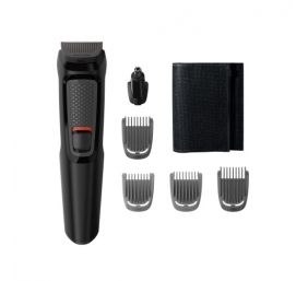 Philips Multigroom 3000 Series MG3710/15, 6-in-1 Plaukų kirpimo mašinėlė, Juoda