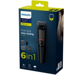 PHILIPS MG3710/15 All in one trimmer Multigroom series 3000, Black | Philips | Cordless | Black