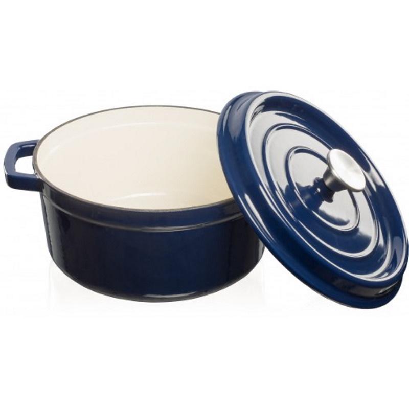 GRAND FEU | Pot | FEUDARKBLUE | 4.7 L | Cast iron | Dark blue | Lid included