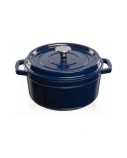 GRAND FEU | Pot | FEUDARKBLUE | 4.7 L | Cast iron | Dark blue | Lid included