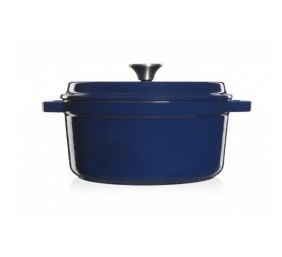 GRAND FEU | Pot | FEUDARKBLUE | 4.7 L | Cast iron | Dark blue | Lid included