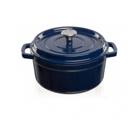 GRAND FEU | Pot | FEUDARKBLUE | 4.7 L | Cast iron | Dark blue | Lid included