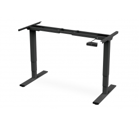 Electrically Height-Adjustable Table Frame, dual motor, 3 levels | 62-127 cm | Black