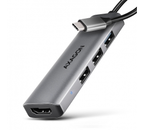 AXAGON USB-C 5Gbps STARTER 4in1 Hub | HMC-H3A