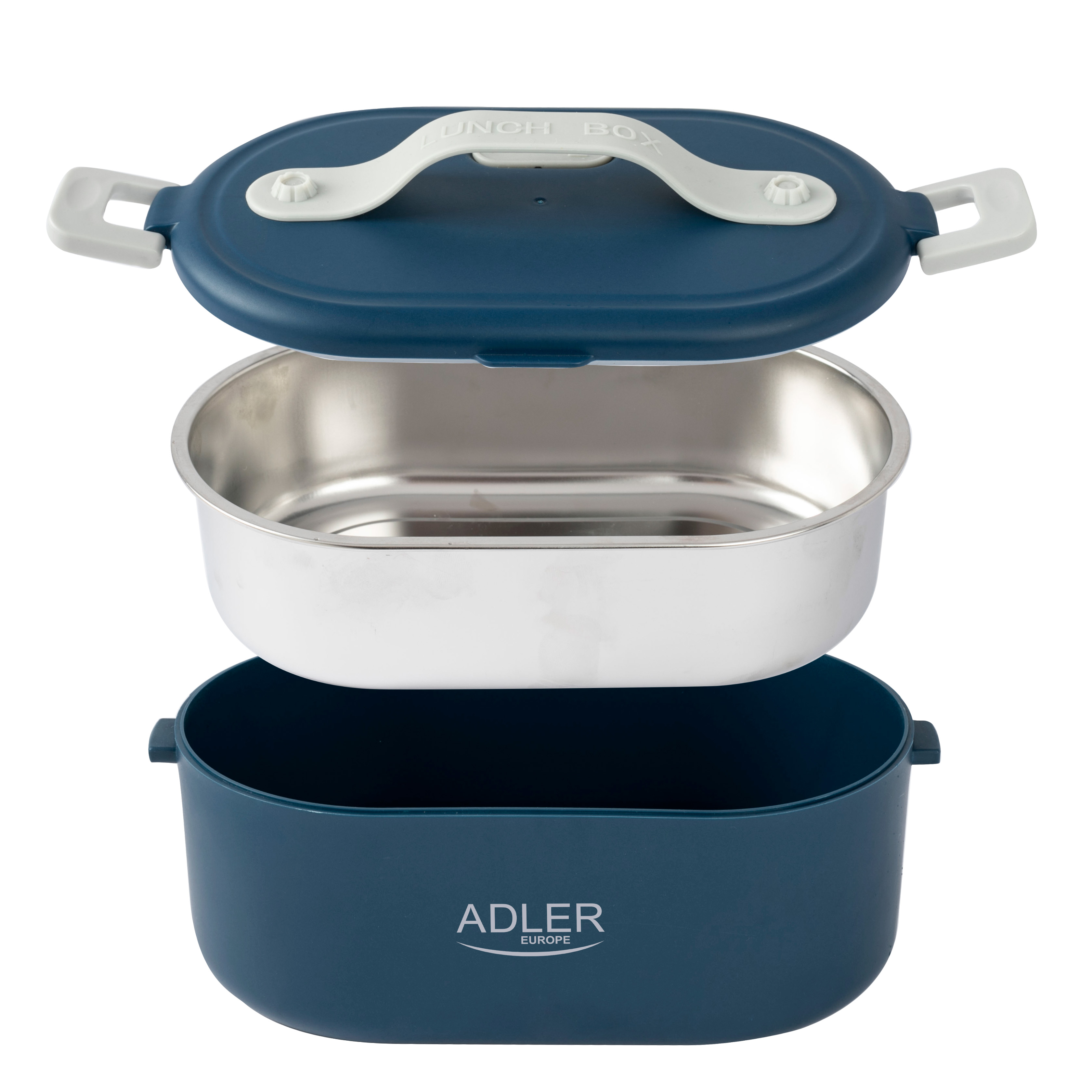 Adler | Electric lunch box with thermal bag | AD 4522 | 0.8 L | Plastic/Stainless steel | Blue | Lid included