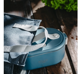 Adler | Electric lunch box with thermal bag | AD 4522 | 0.8 L | Plastic/Stainless steel | Blue | Lid included