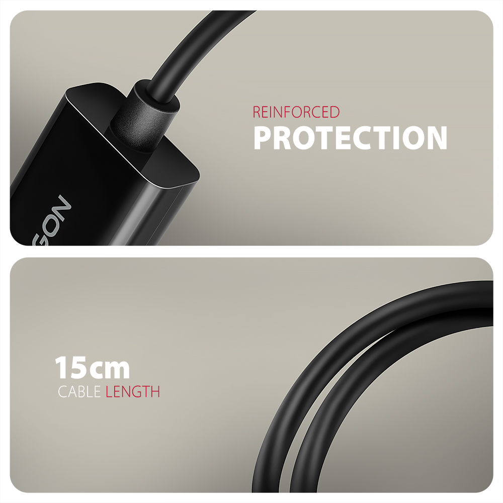 AXAGON Active adapter RVD-HI20N | DisplayPort to HDMI | 0.15 m