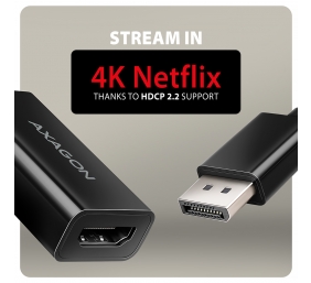 AXAGON Active adapter RVD-HI20N | DisplayPort to HDMI | 0.15 m