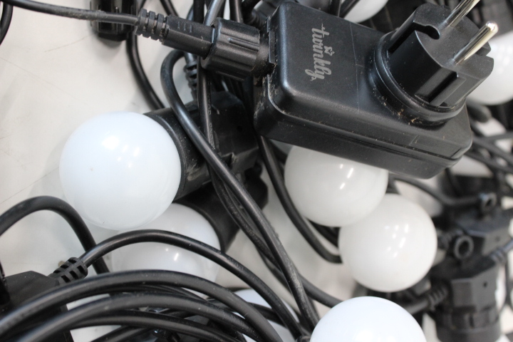 SALE OUT. Twinkly Festoon Smart LED Lights 40 AWW (Gold+Silver) G45 bulbs, 20m|Twinkly REFURBISHED, NO MANUAL, DIRTY, 3 MONTHS WARRANTY