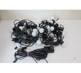 SALE OUT. Twinkly Festoon Smart LED Lights 40 AWW (Gold+Silver) G45 bulbs, 20m|Twinkly REFURBISHED, NO MANUAL, DIRTY, 3 MONTHS WARRANTY