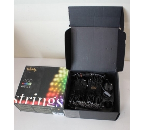 SALE OUT. Twinkly Strings Smart LED Lights 400 RGBW (Multicolor + White), 32m, Black wire|Twinkly REFURBISHED, NO MANUAL, DIRTY, 3 MONTHS WARRANTY