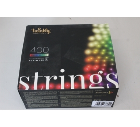 SALE OUT. Twinkly Strings Smart LED Lights 400 RGBW (Multicolor + White), 32m, Black wire|Twinkly REFURBISHED, NO MANUAL, DIRTY, 3 MONTHS WARRANTY