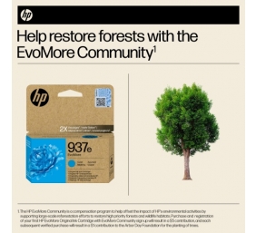 HP 937e EvoMore (4S6W6NE) Rašalinė kasetė, Žydra