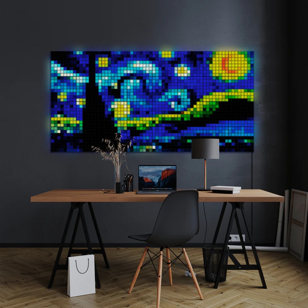 Twinkly|Squares Smart LED Panels Starter Kit (6 panels)|RGB – 16M+ colors