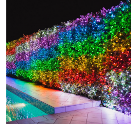 Twinkly|Strings Smart LED Lights 100 RGB (Multicolor), 8m, Black wire|RGB – 16M+ colors