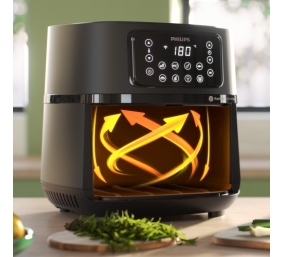 Philips 5000 Series XXL HD9285/93 Karšto oro gruzdintuvė 7.2 L 2000 W, Juoda