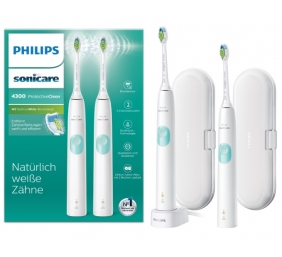 Philips | Electric toothbrush | HX6807/35 Sonicare ProtectiveClean 4300 | Rechargeable | For adults | Number of brush heads included 2 | Number of teeth brushing modes 2 | White/Mint