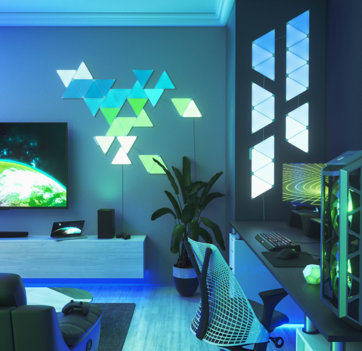 Nanoleaf|Shapes Triangles Starter Kit (15 panels)|1.5 W|16M+ colours
