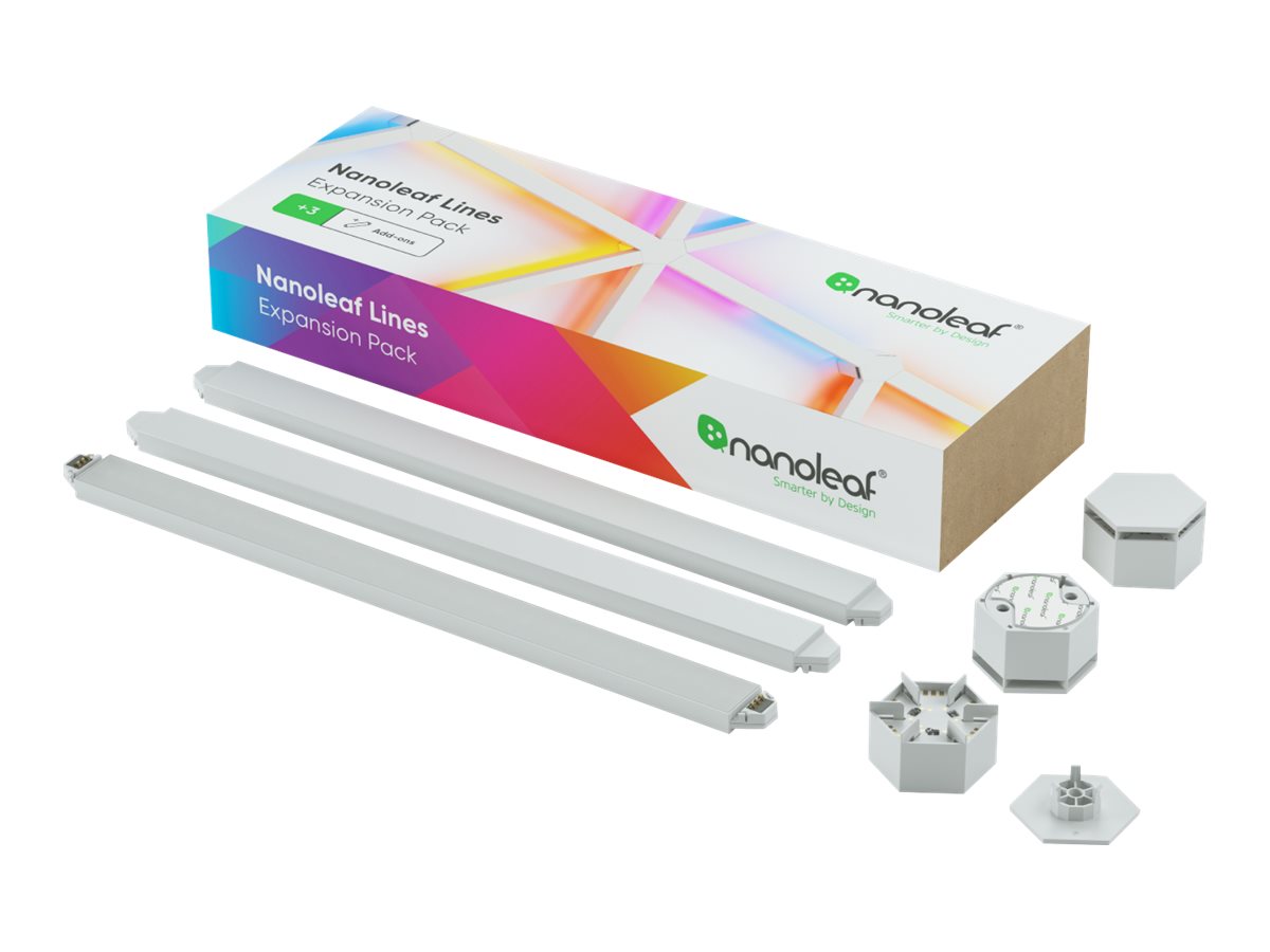 Nanoleaf|Lines Expansion Pack (3 panels)|16M+ colors