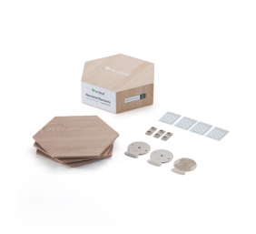 Nanoleaf|Elements Wood Look Hexagons Expansion Pack (3 panels)|Cool White + Warm White