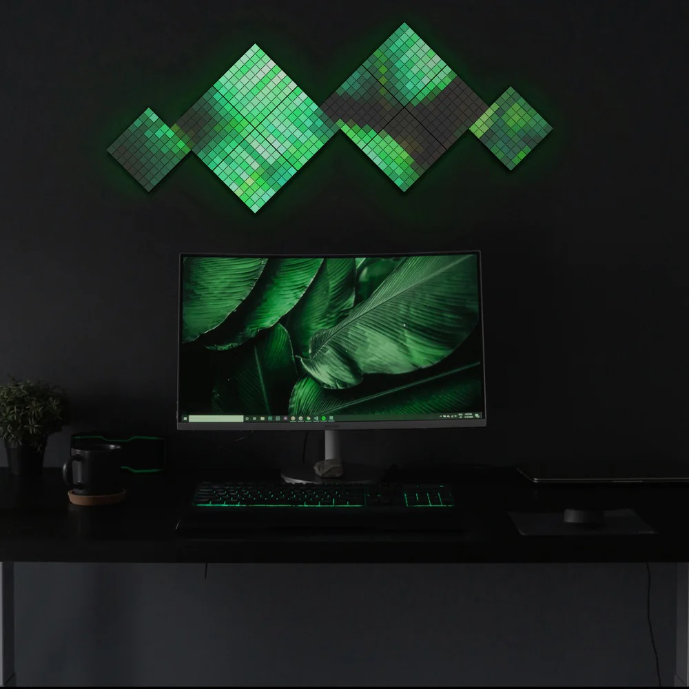 Twinkly|Squares Smart LED Panels Starter Kit (6 panels)|RGB – 16M+ colors