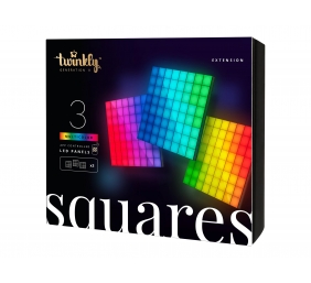 Twinkly|Squares Smart LED Panels Expansion pack (3 panels)|RGB – 16M+ colors