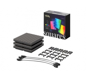 Twinkly|Squares Smart LED Panels Expansion pack (3 panels)|RGB – 16M+ colors