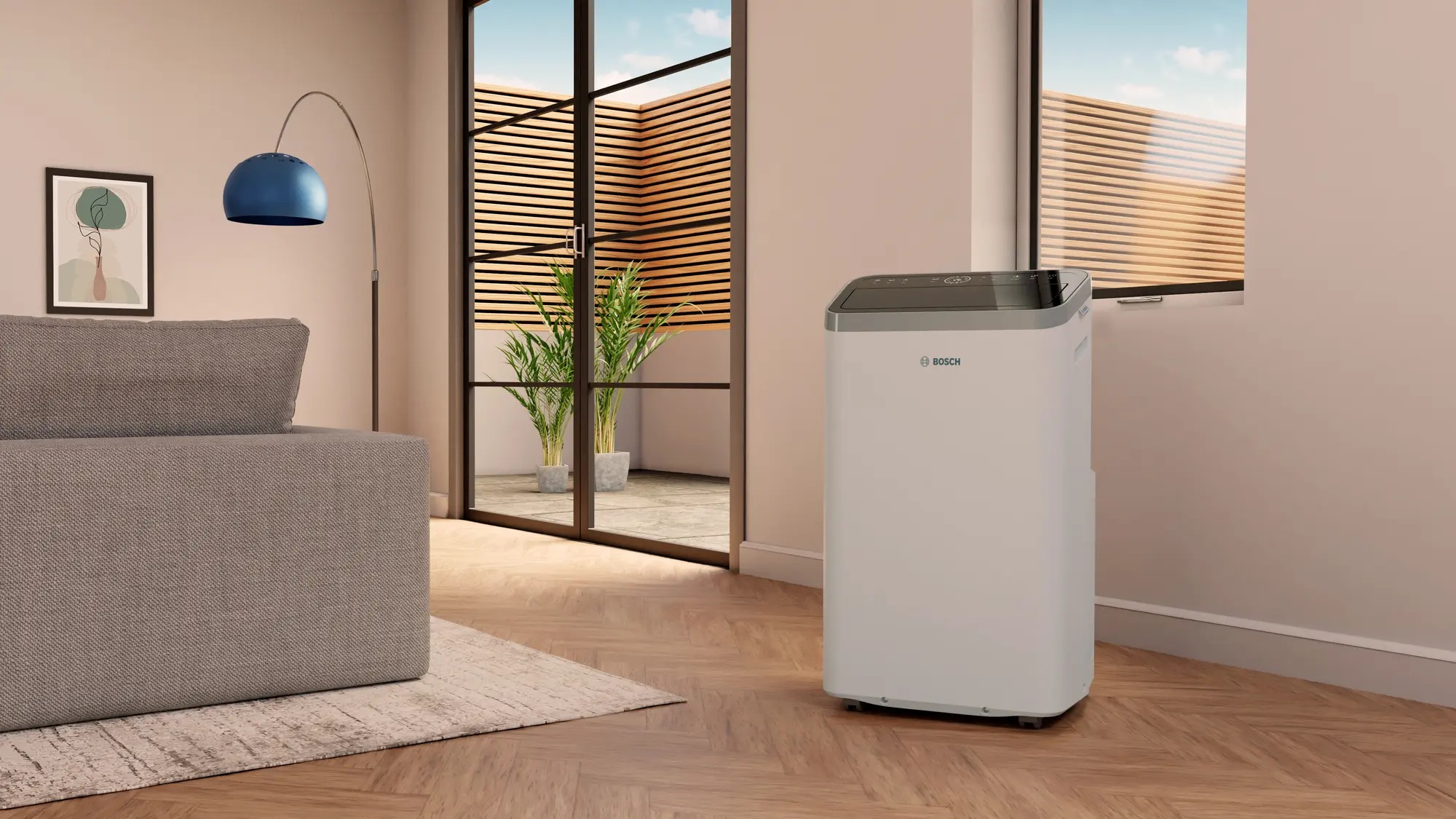 Bosch Mobile Air Conditioner | Cool 4000 | Suitable for rooms up to 85 m³ | White/Black