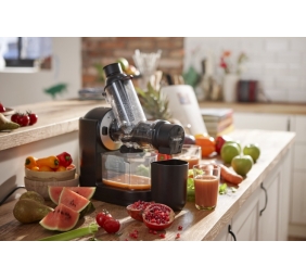 Philips Viva Collection HR1889/70 Lėtaeigė sulčiaspaudė, 150W, Juoda/Sidabrinė