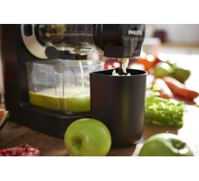 Philips Viva Collection HR1889/70 Lėtaeigė sulčiaspaudė, 150W, Juoda/Sidabrinė