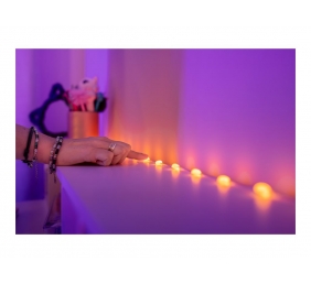 Twinkly Candies 200 Heart-shaped RGB LEDs, Green Wire, USB-C