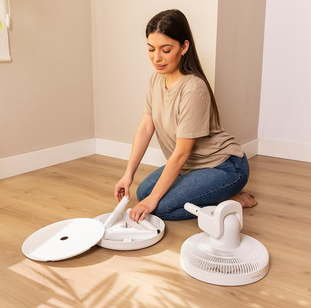 Cecotec EnergySilence 2600 Sunflower Portable | Stand Fan | Diameter 33 cm | Number of speeds 12 | Oscillation | 22 W | Remote control