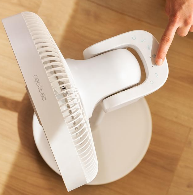 Cecotec EnergySilence 2600 Sunflower Portable | Stand Fan | Diameter 33 cm | Number of speeds 12 | Oscillation | 22 W | Remote control